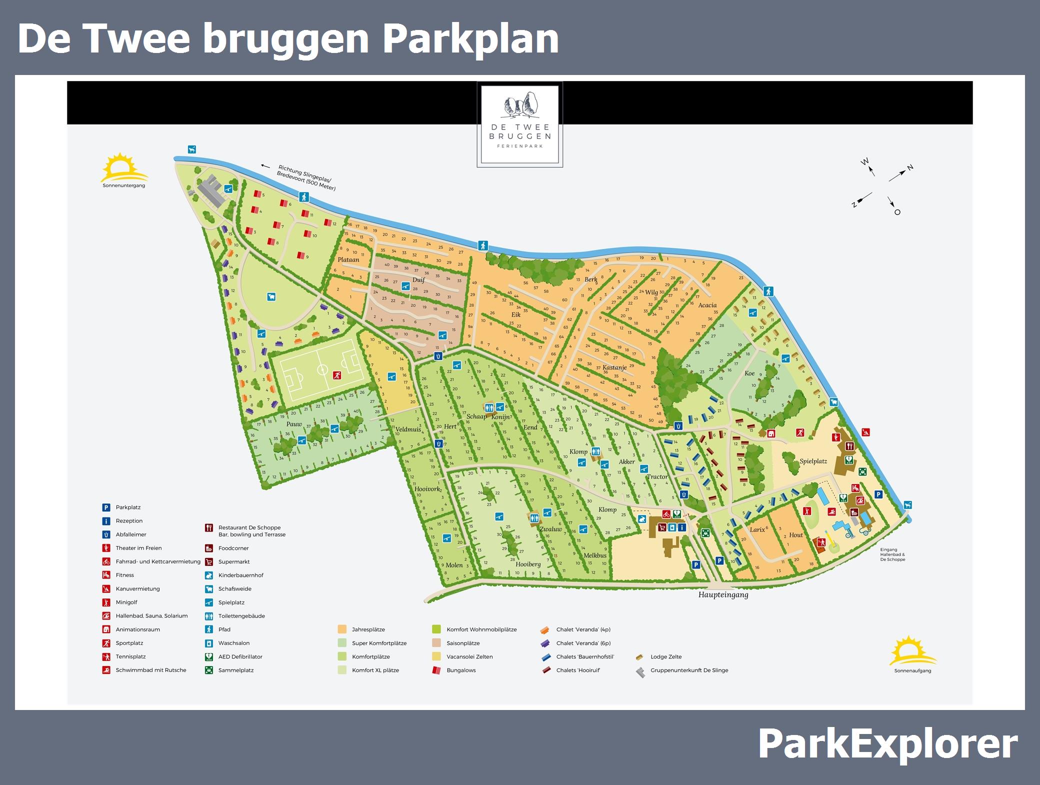 Karte und Lageplan De Twee bruggen