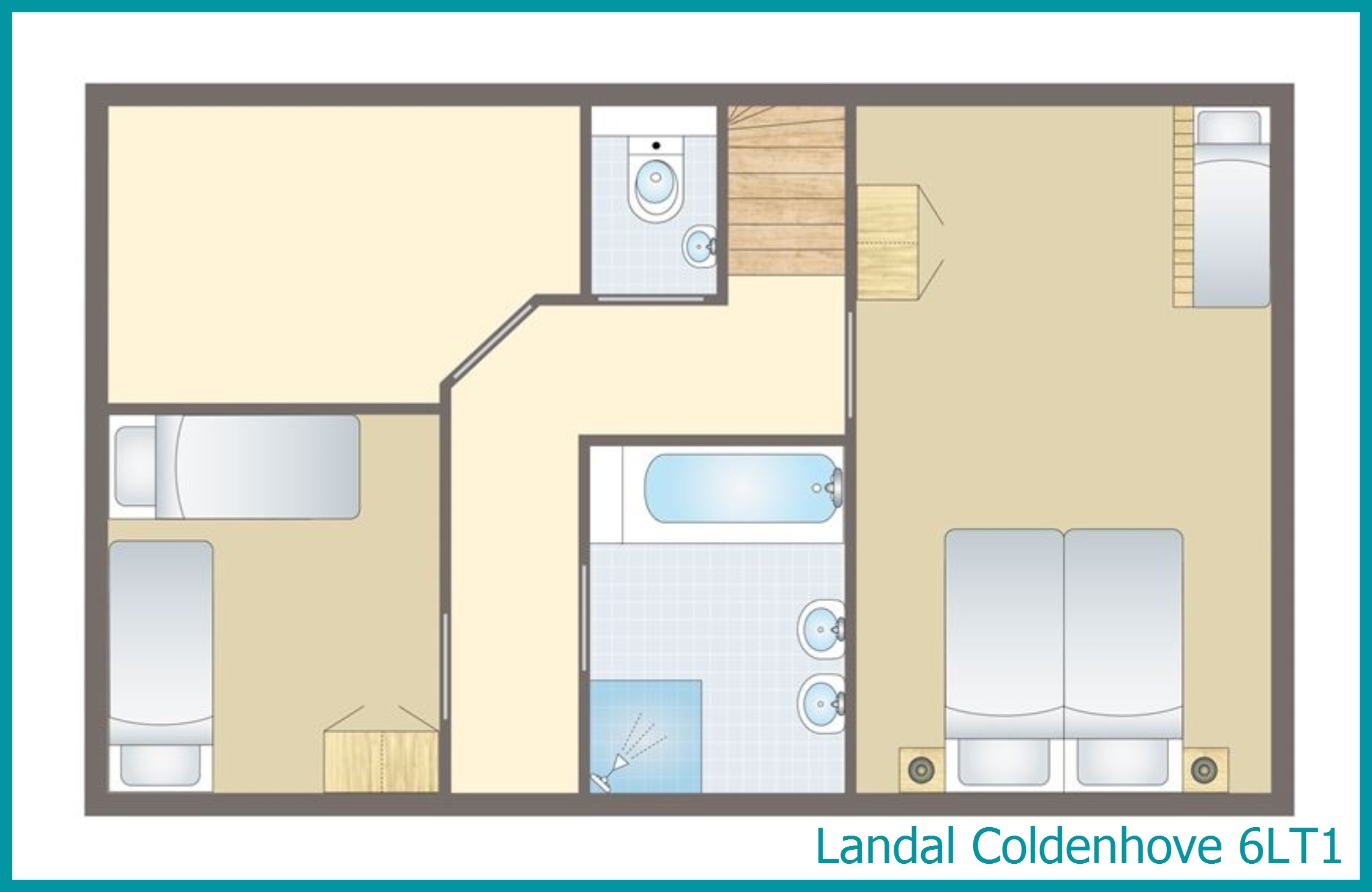 6-Personen-Ferienhaus, Barrierefrei light 6LT1 in Coldenhove