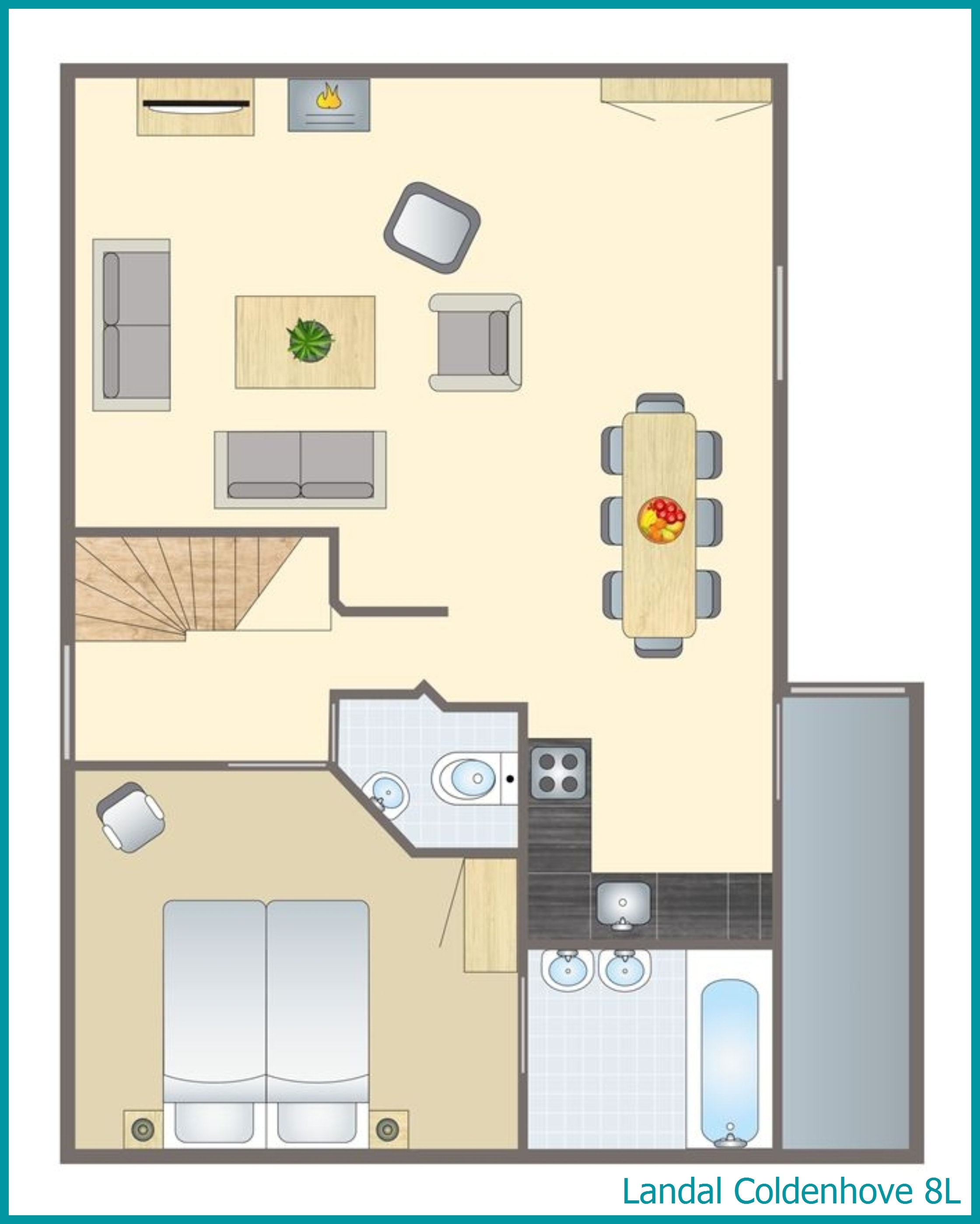8-Personen-Ferienhaus 8L in Coldenhove