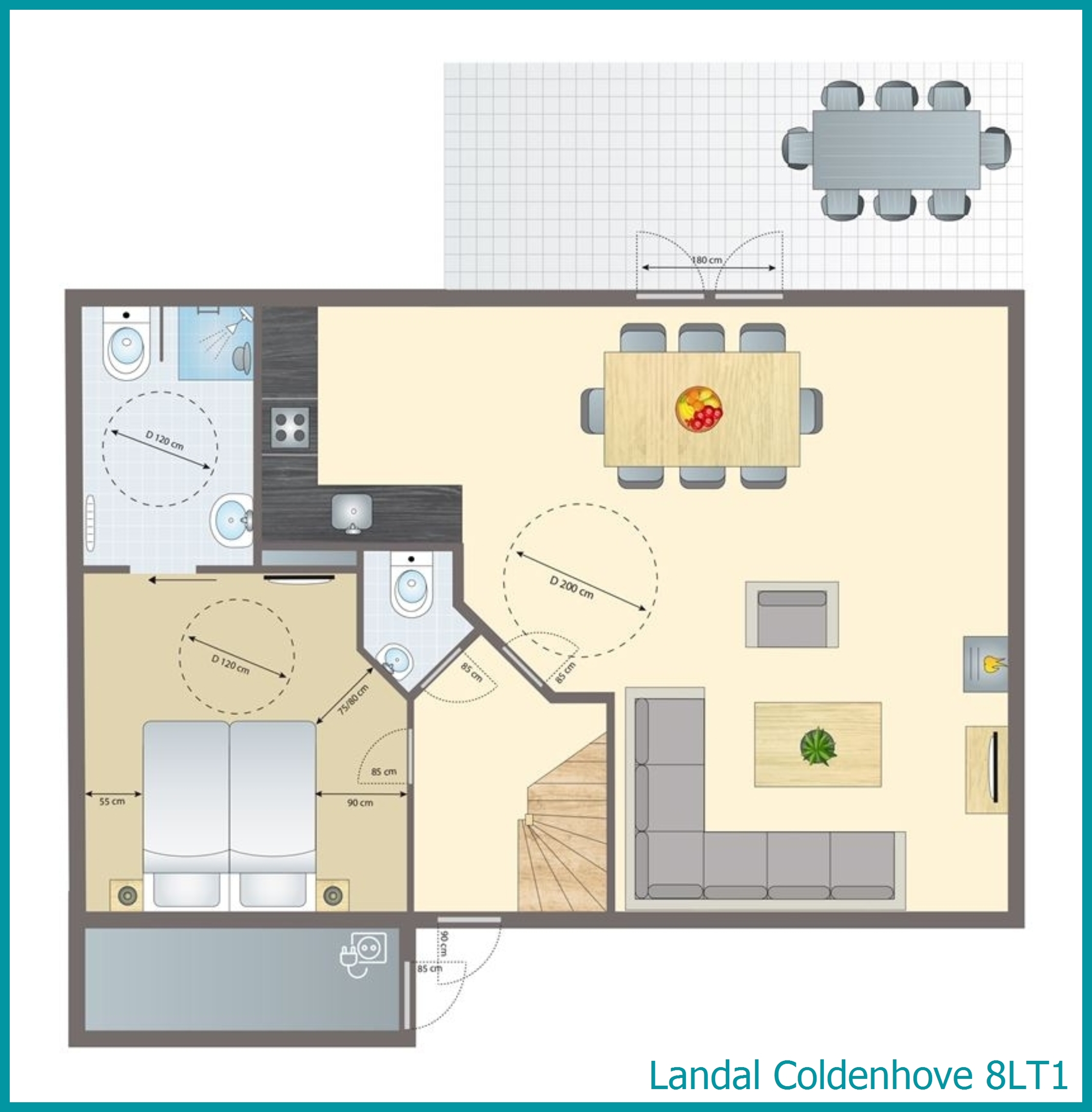 8-Personen-Ferienhaus, Barrierefrei light 8LT1 in Coldenhove