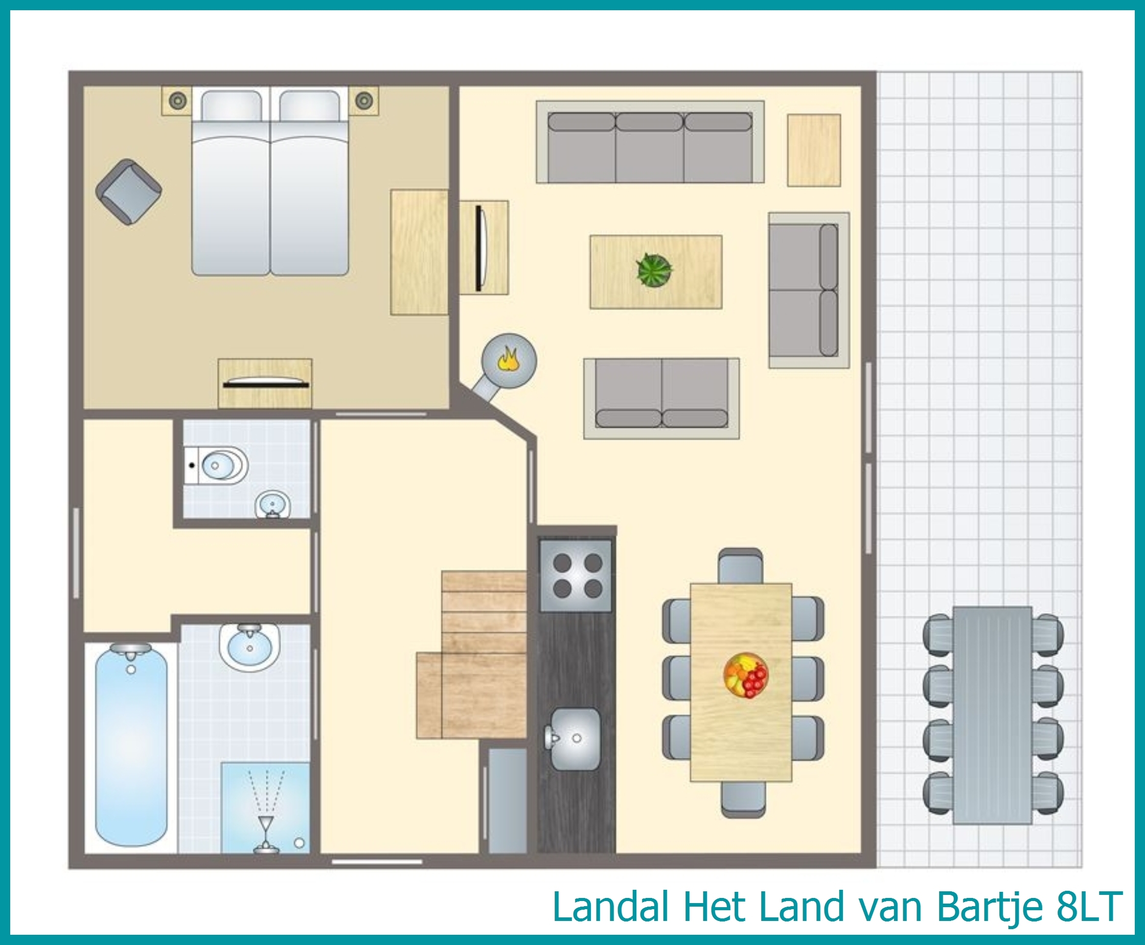 8-Personen-Bauernhaus, Barrierefrei+ 8LT in Het Land van Bartje
