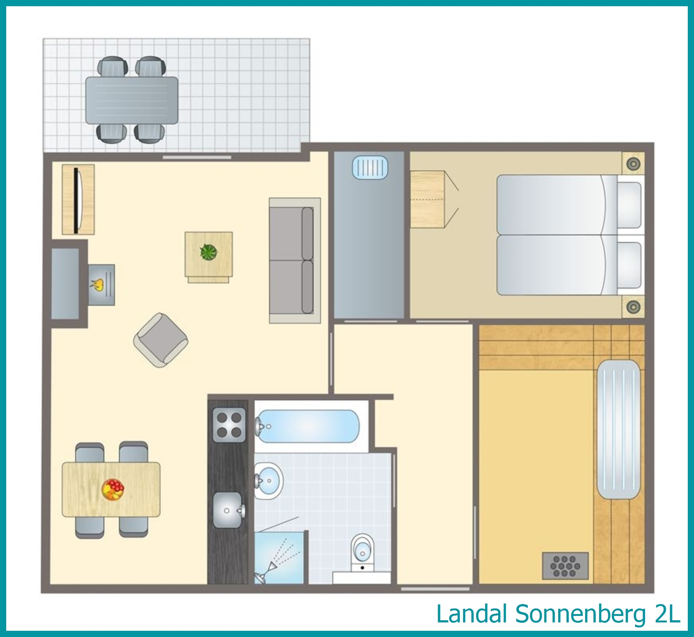 2-Personen-Ferienhaus 2L in Sonnenberg
