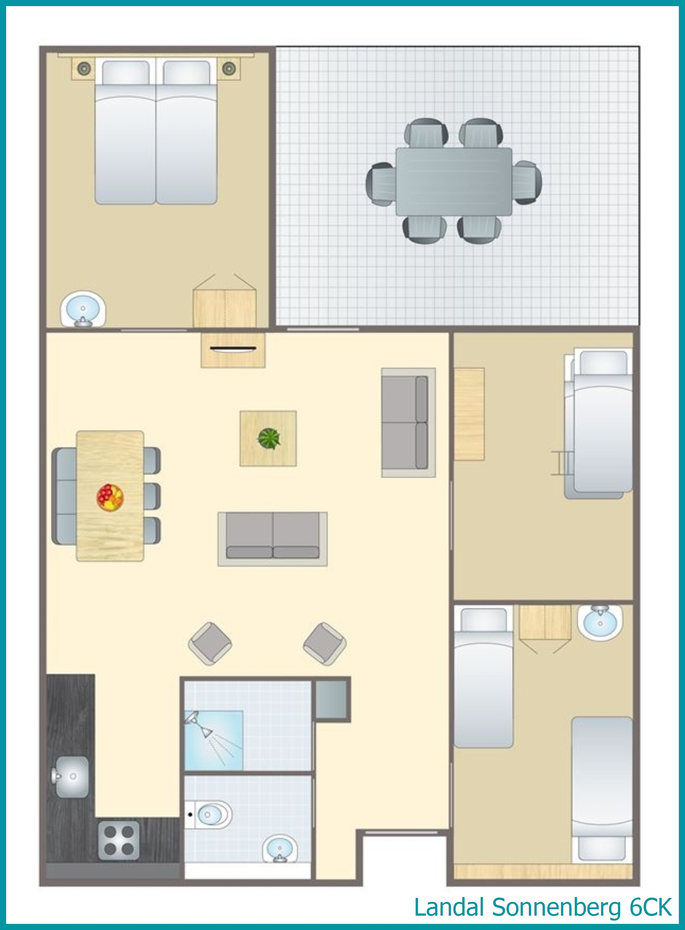 6-Personen-Kinder-Ferienhaus 6CK in Sonnenberg