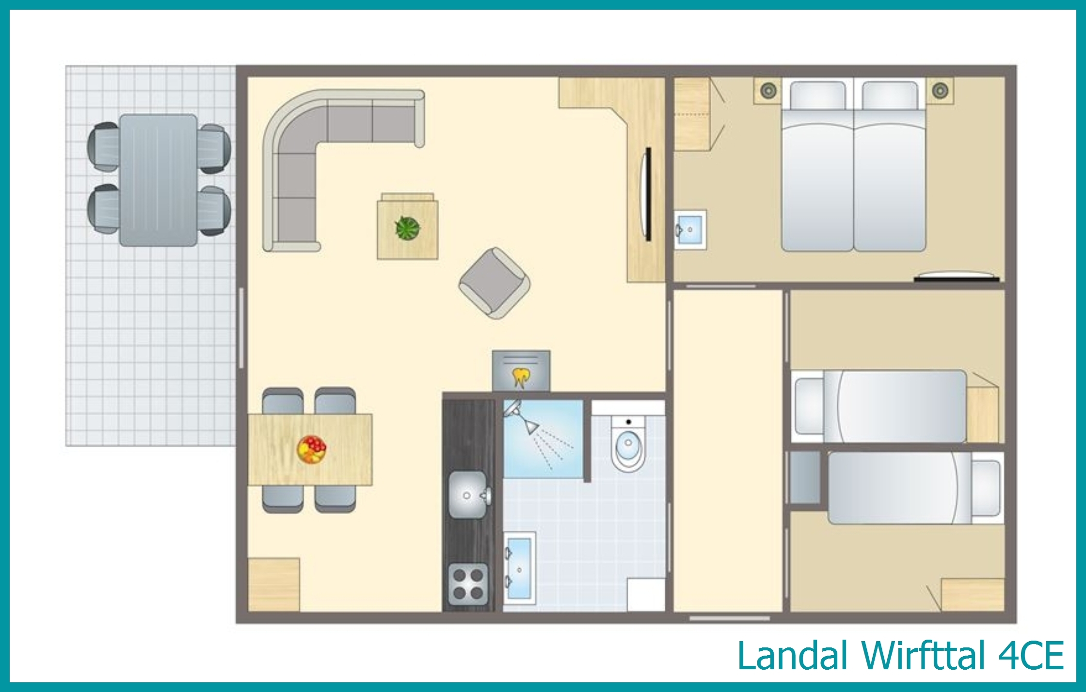 4-Personen-Ferienhaus 4CE in Wirfttal