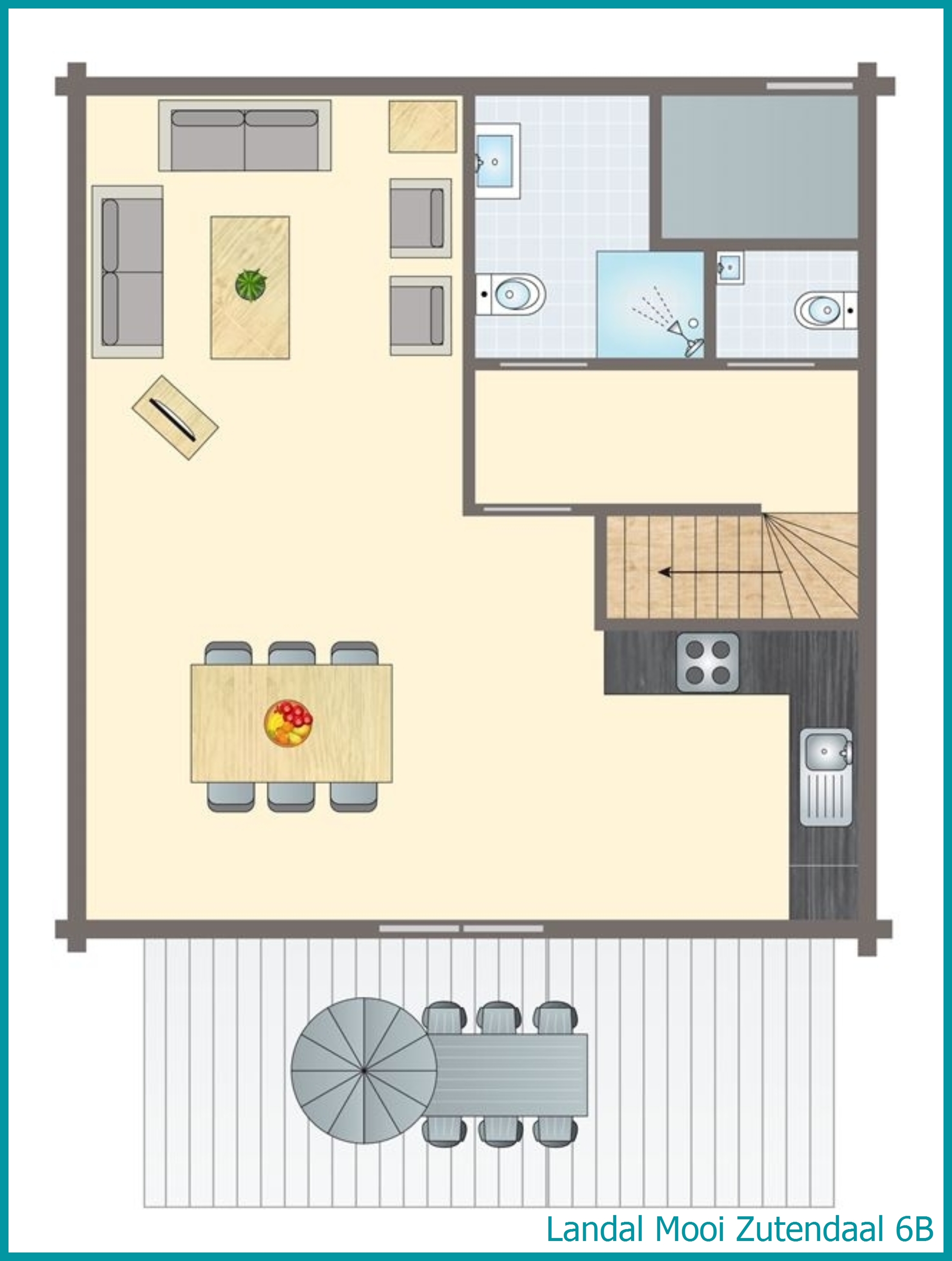 6-Personen-Ferienhaus 6B in Mooi Zutendaal