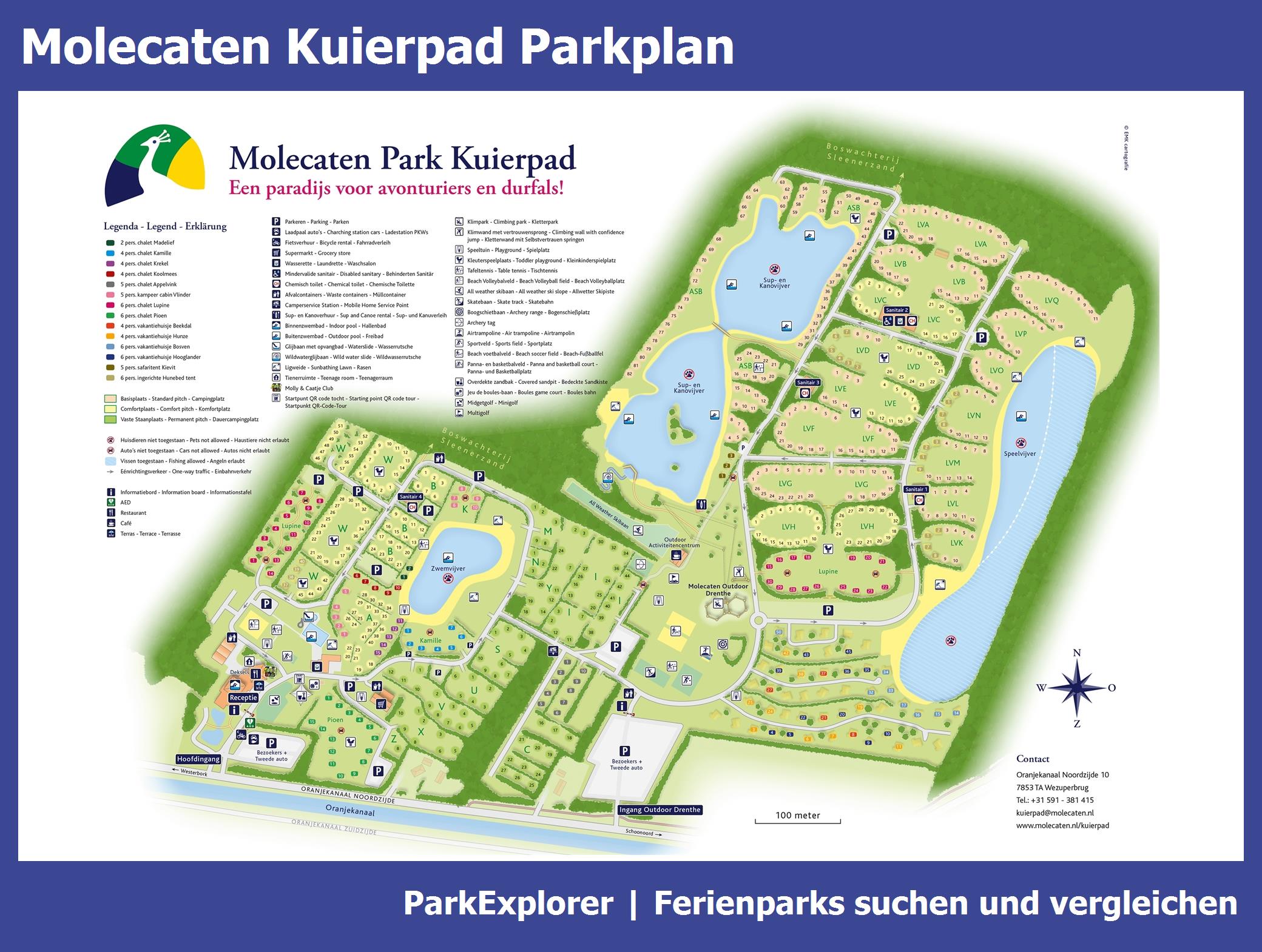Karte und Lageplan Molecaten Kuierpad