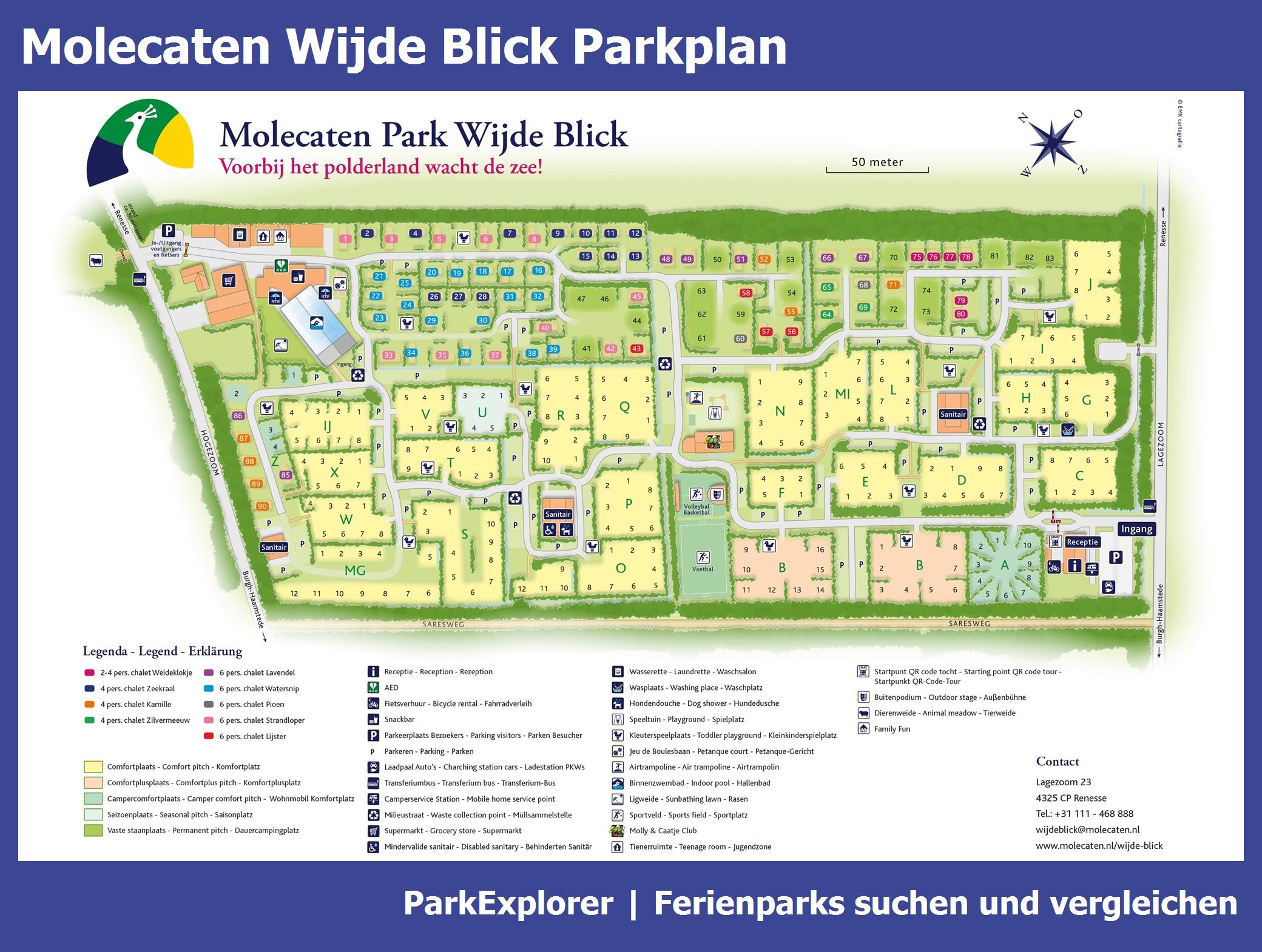 Karte und Lageplan Molecaten Wijde Blick