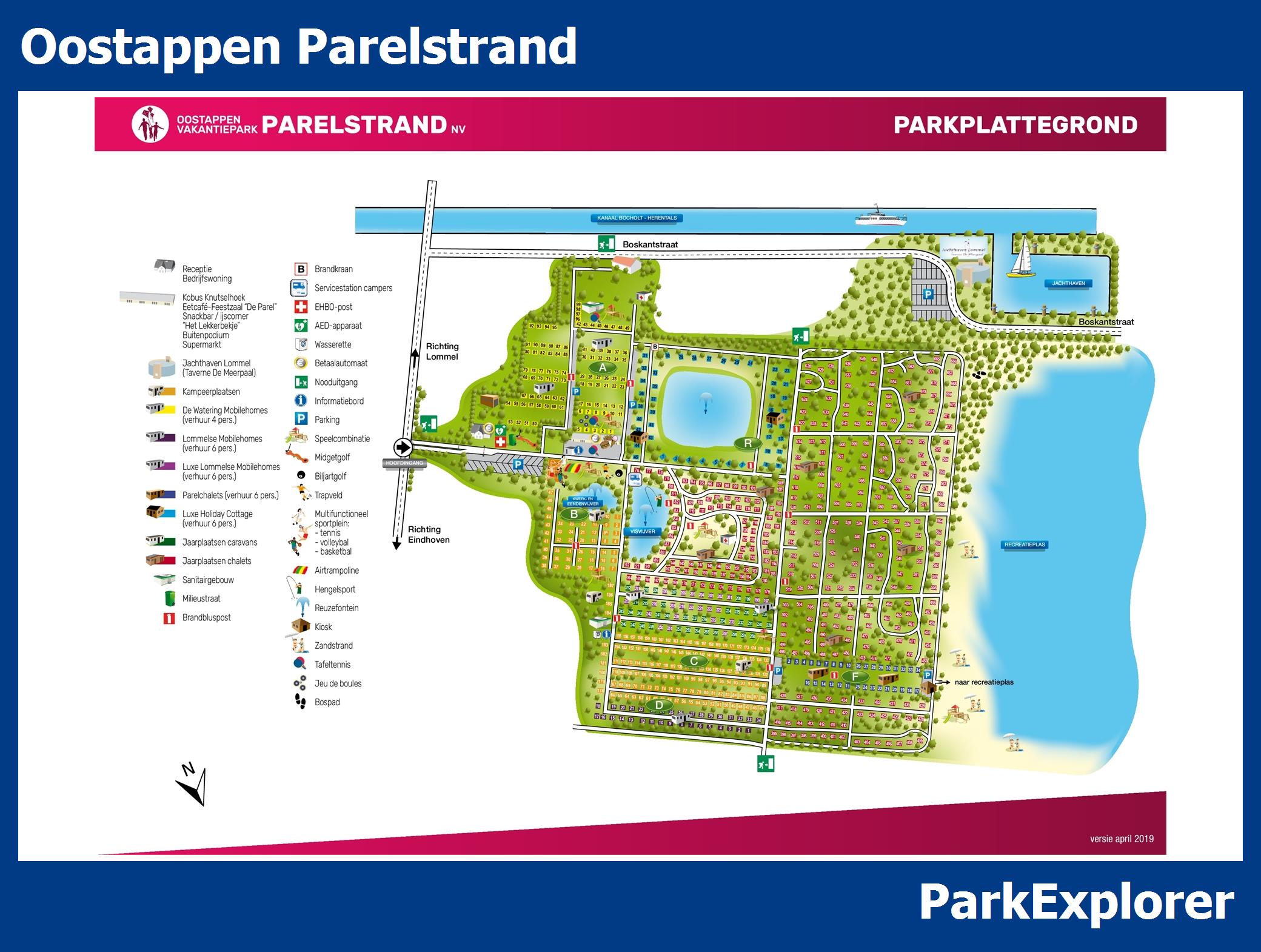 Karte und Lageplan Parelstrand
