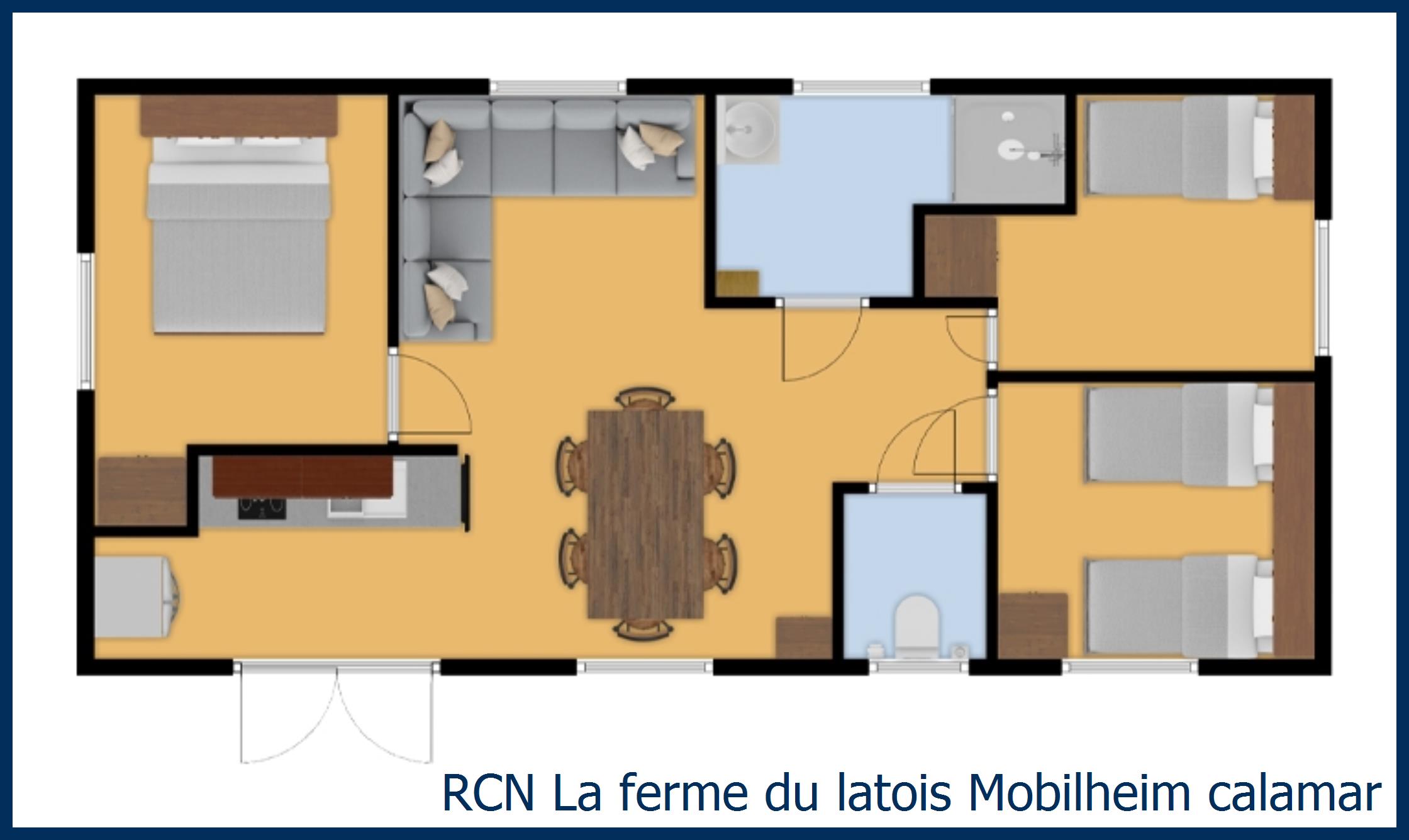 Mobilheim Acacia Mobilheim calamar in La Ferme du Latois