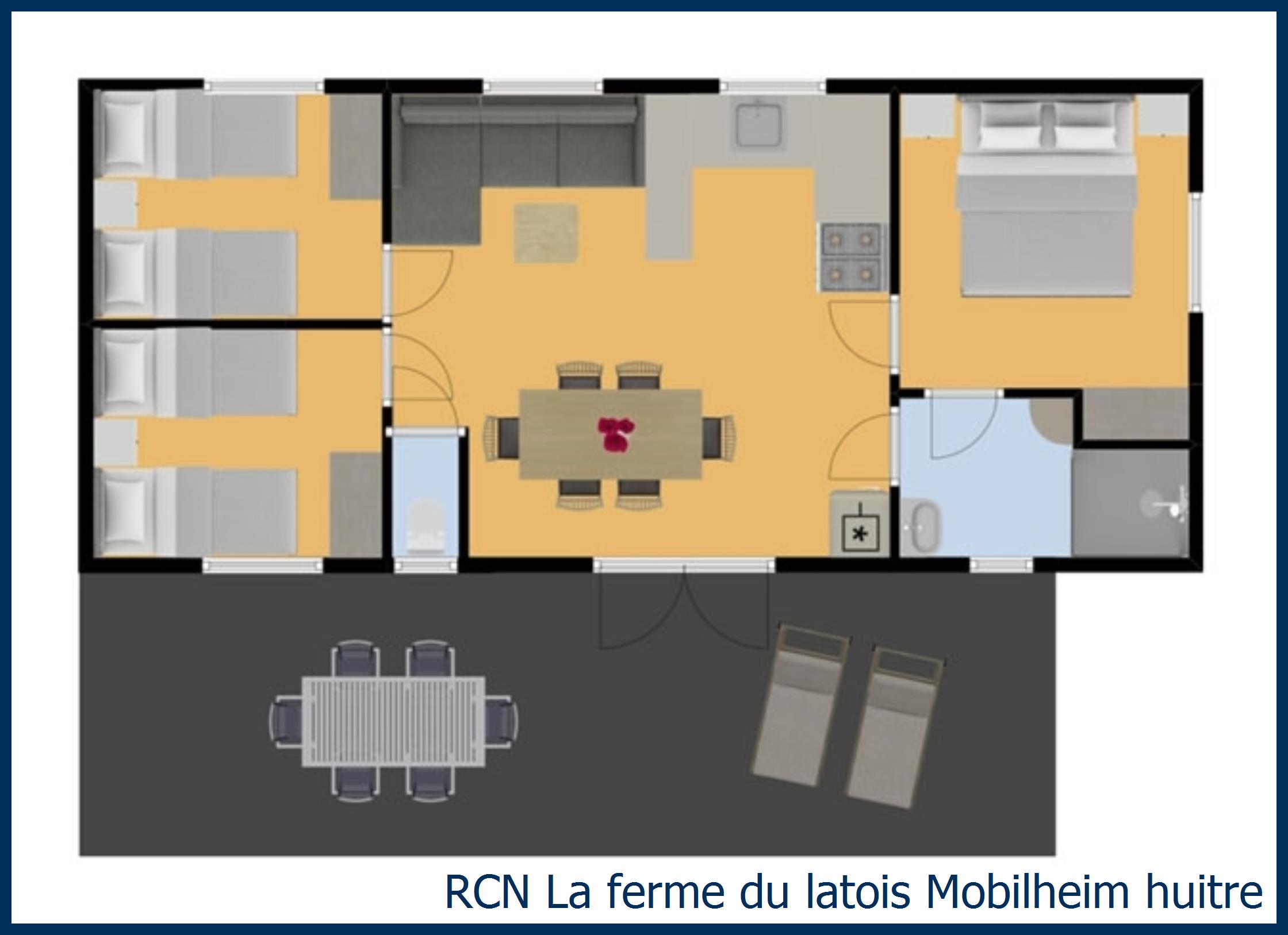 Mobilheim Acacia Mobilheim huitre in La Ferme du Latois