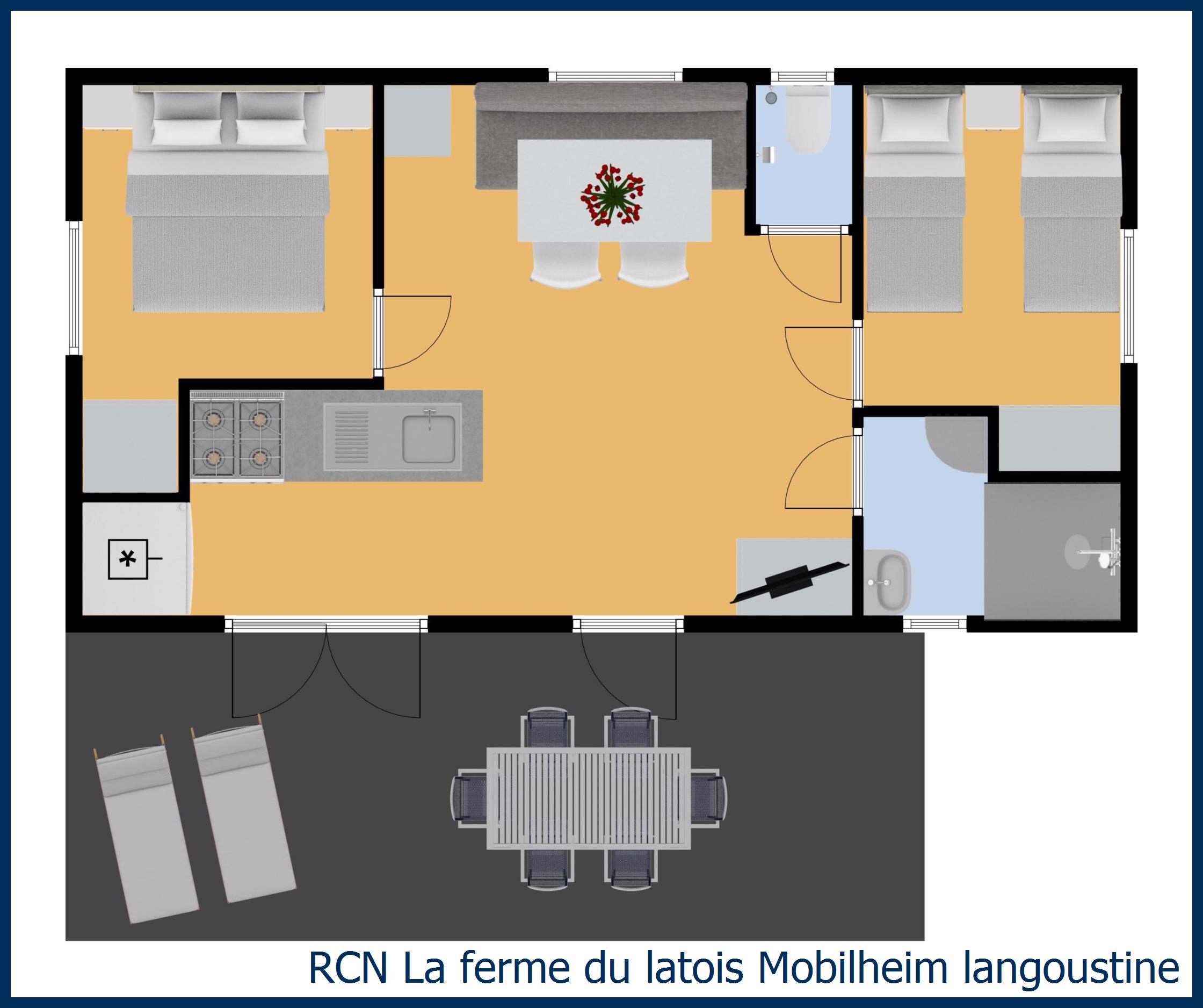 Mobilheim Acacia Mobilheim Langoustine in La Ferme du Latois