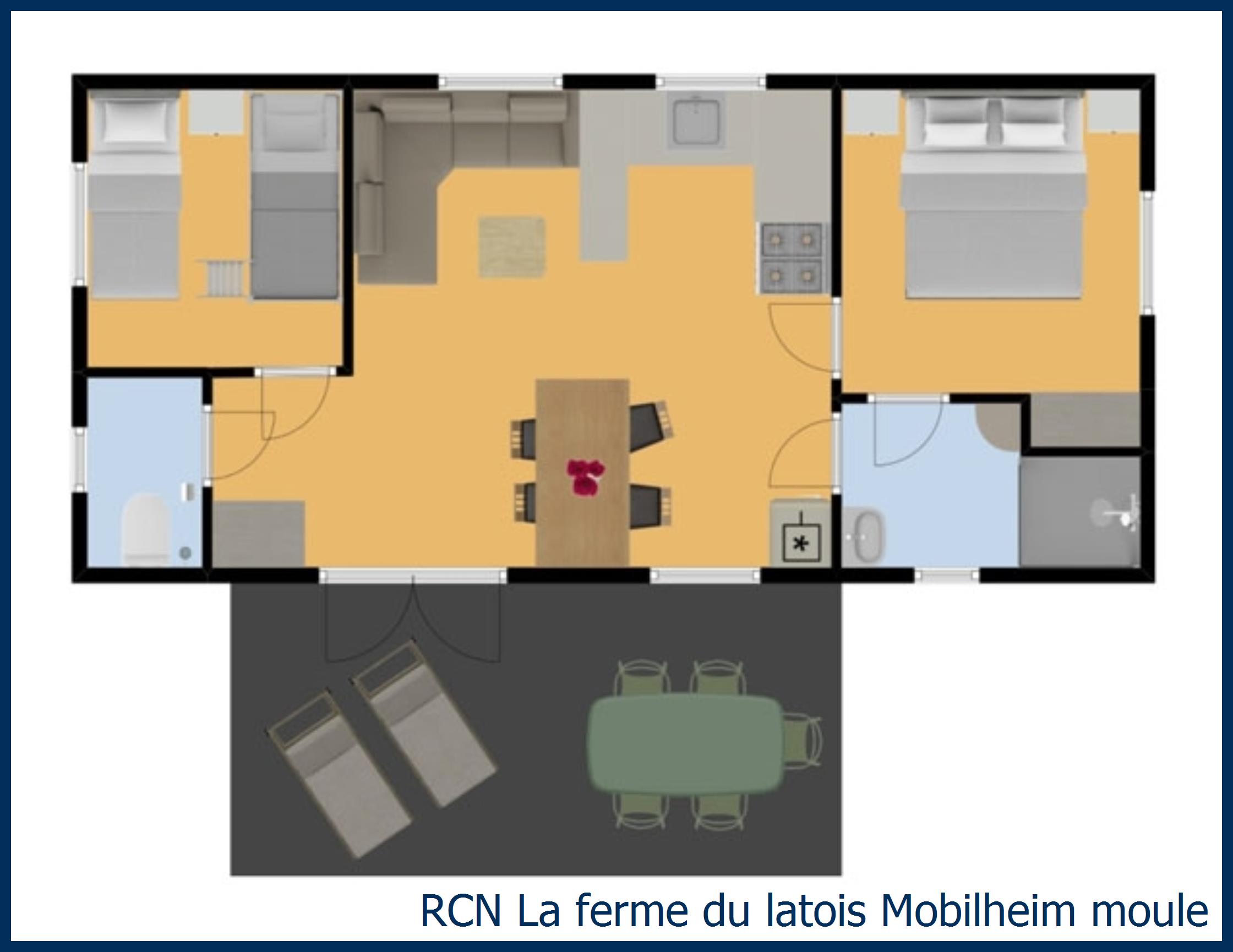 Mobilheim Acacia Mobilheim moule in La Ferme du Latois