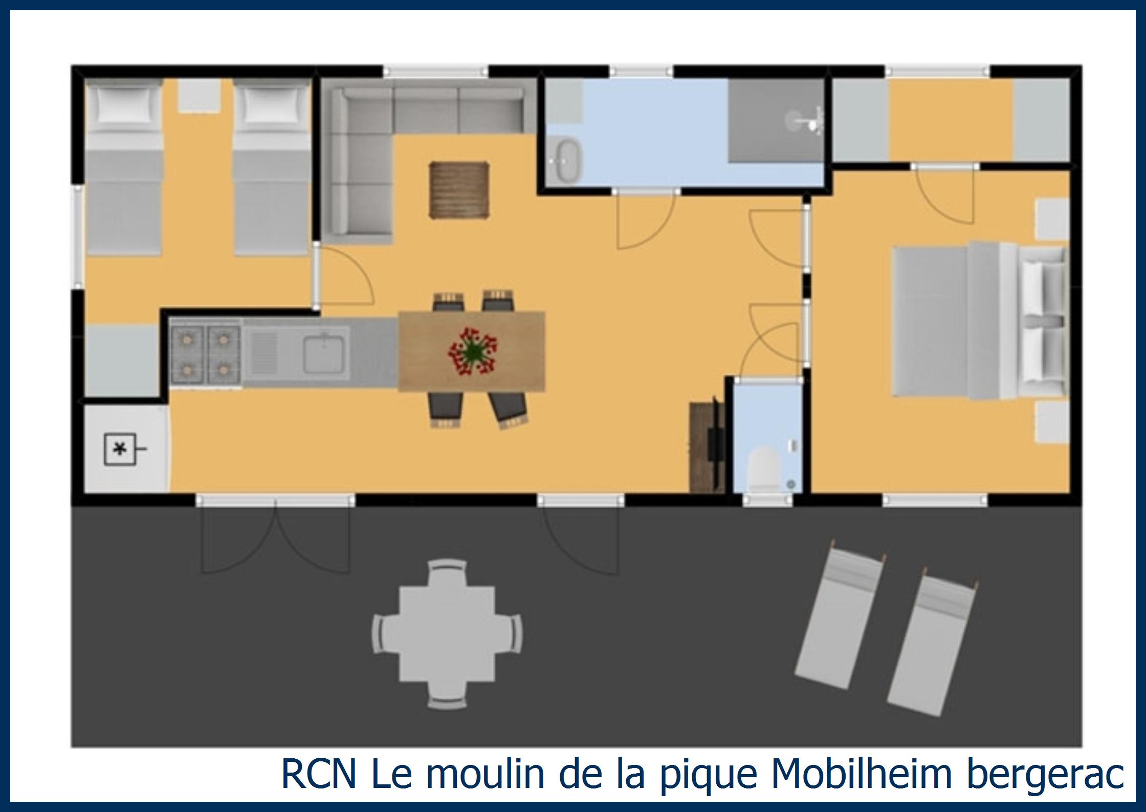 Mobilheim Acacia Mobilheim bergerac in Le Moulin de la Pique