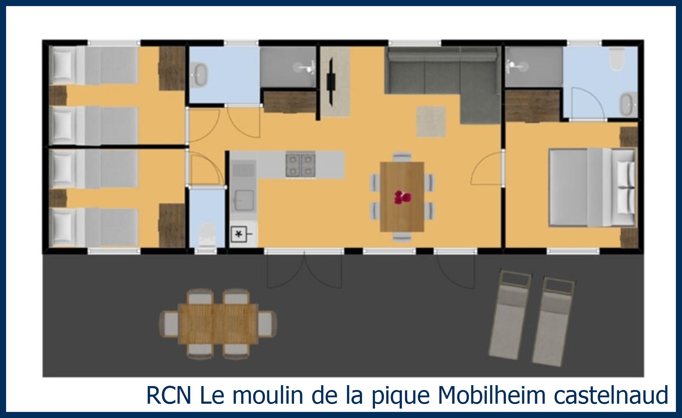 Mobilheim Acacia Mobilheim castelnaud in Le Moulin de la Pique