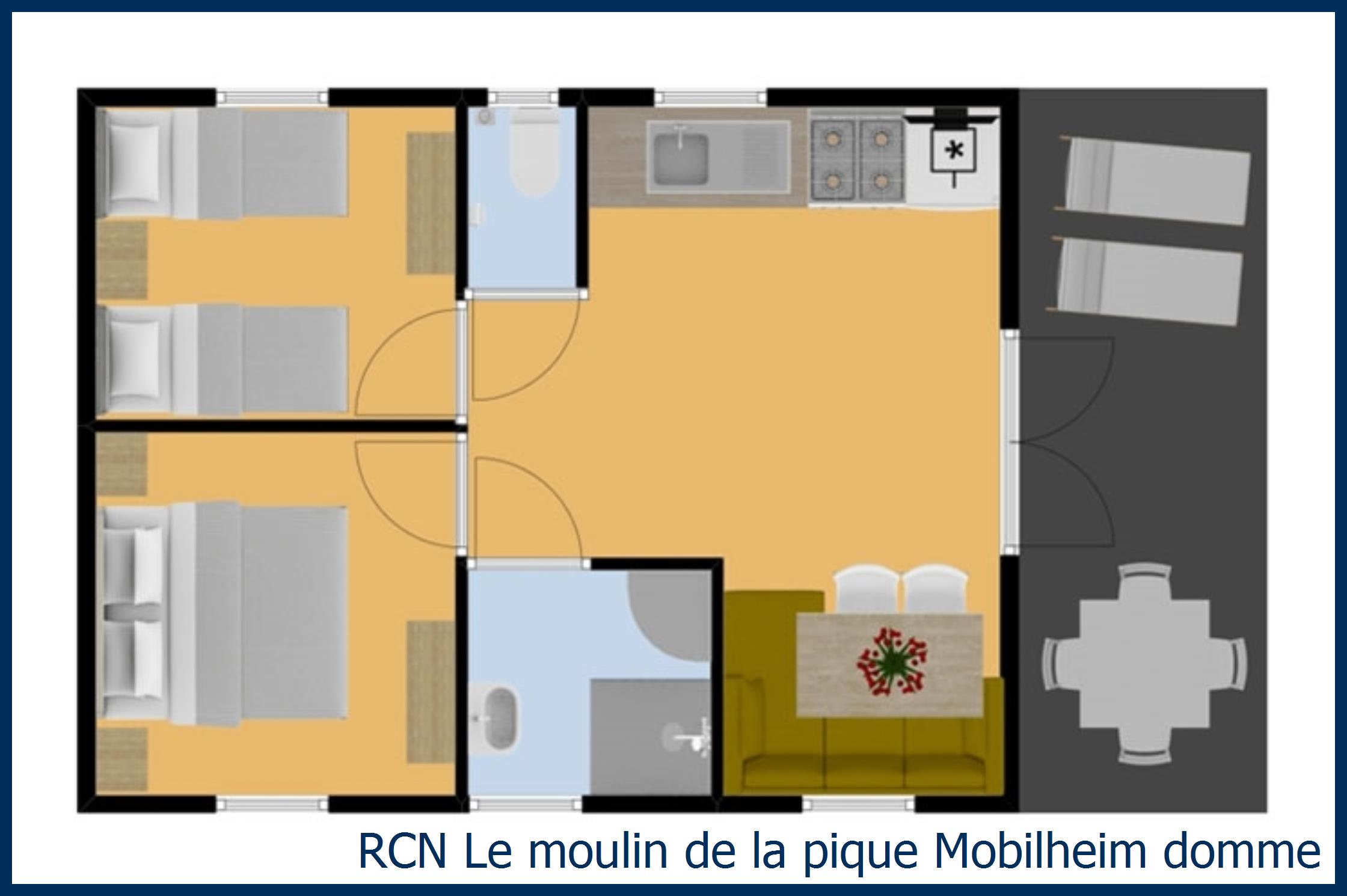 Mobilheim Acacia Mobilheim domme in Le Moulin de la Pique