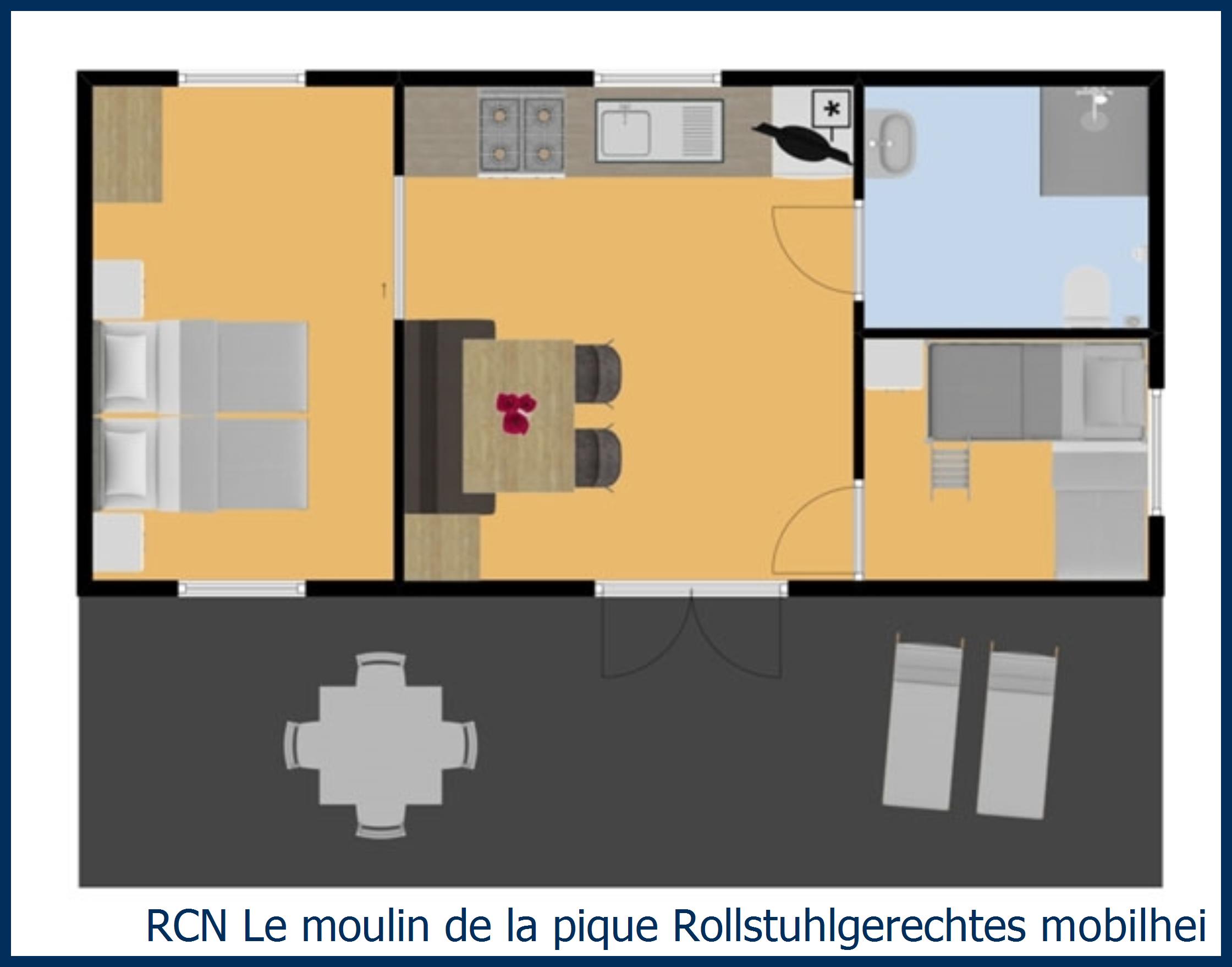 Mobilheim Acacia Rollstuhlgerechtes mobilheim sarlat in Le Moulin de la Pique