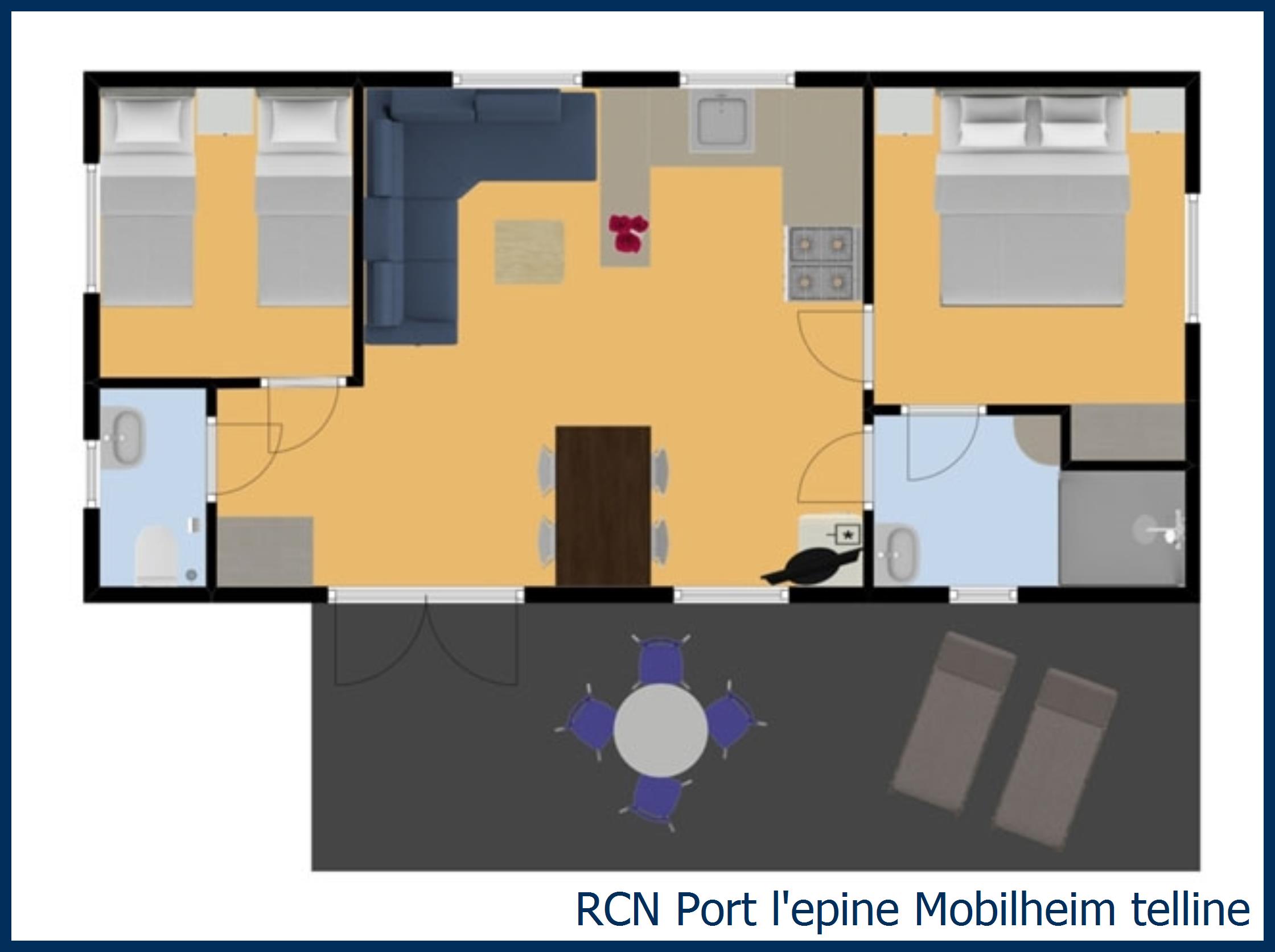 Mobilheim Acacia Mobilheim telline in Port l'Epine