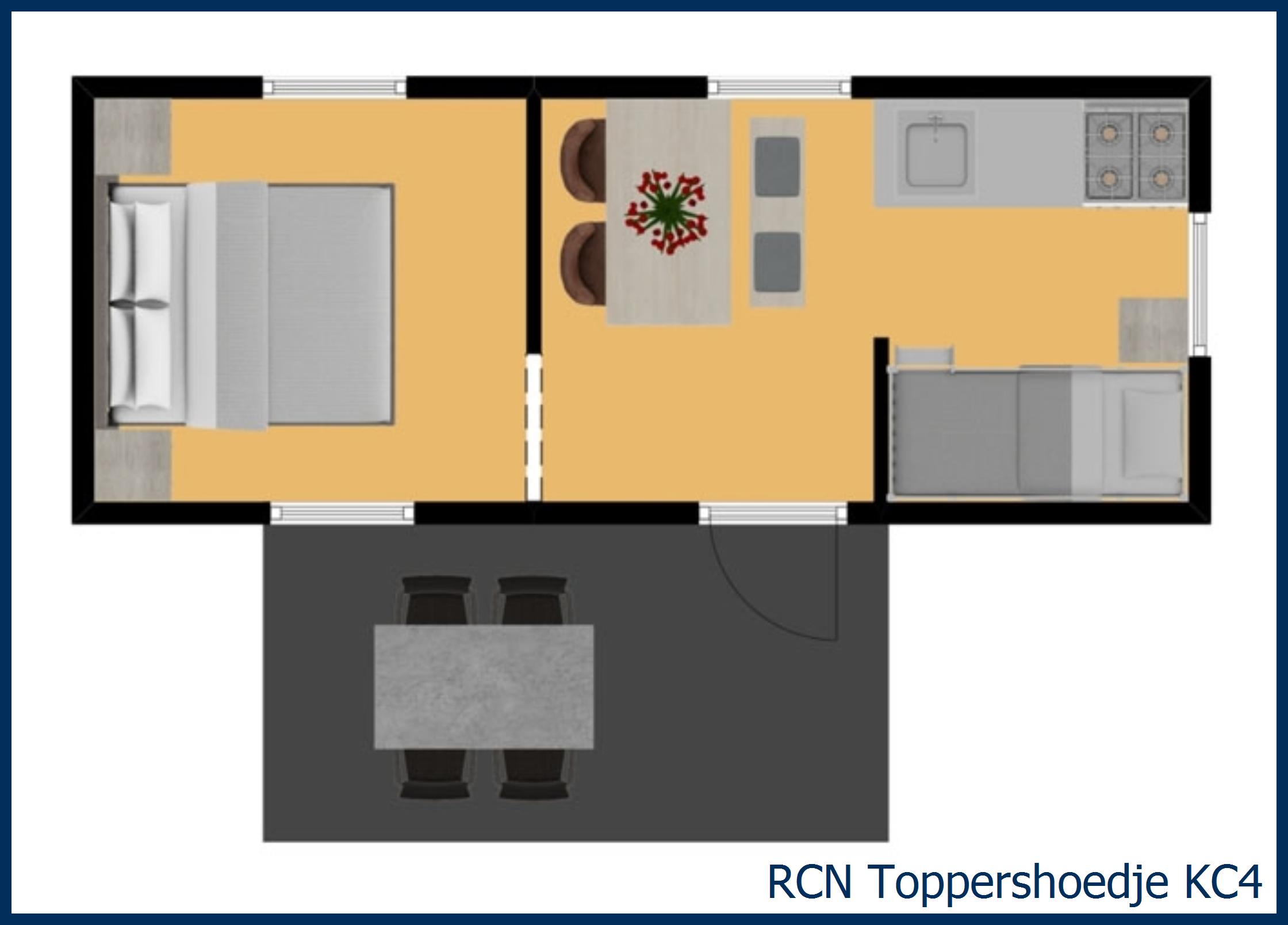 Camping-chalet de albatros KC4 in Toppershoedje