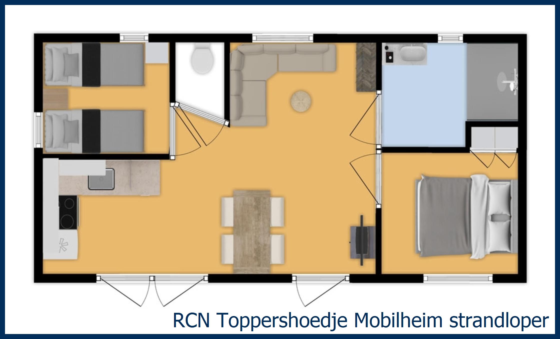 Mobilheim Acacia Mobilheim strandloper in Toppershoedje