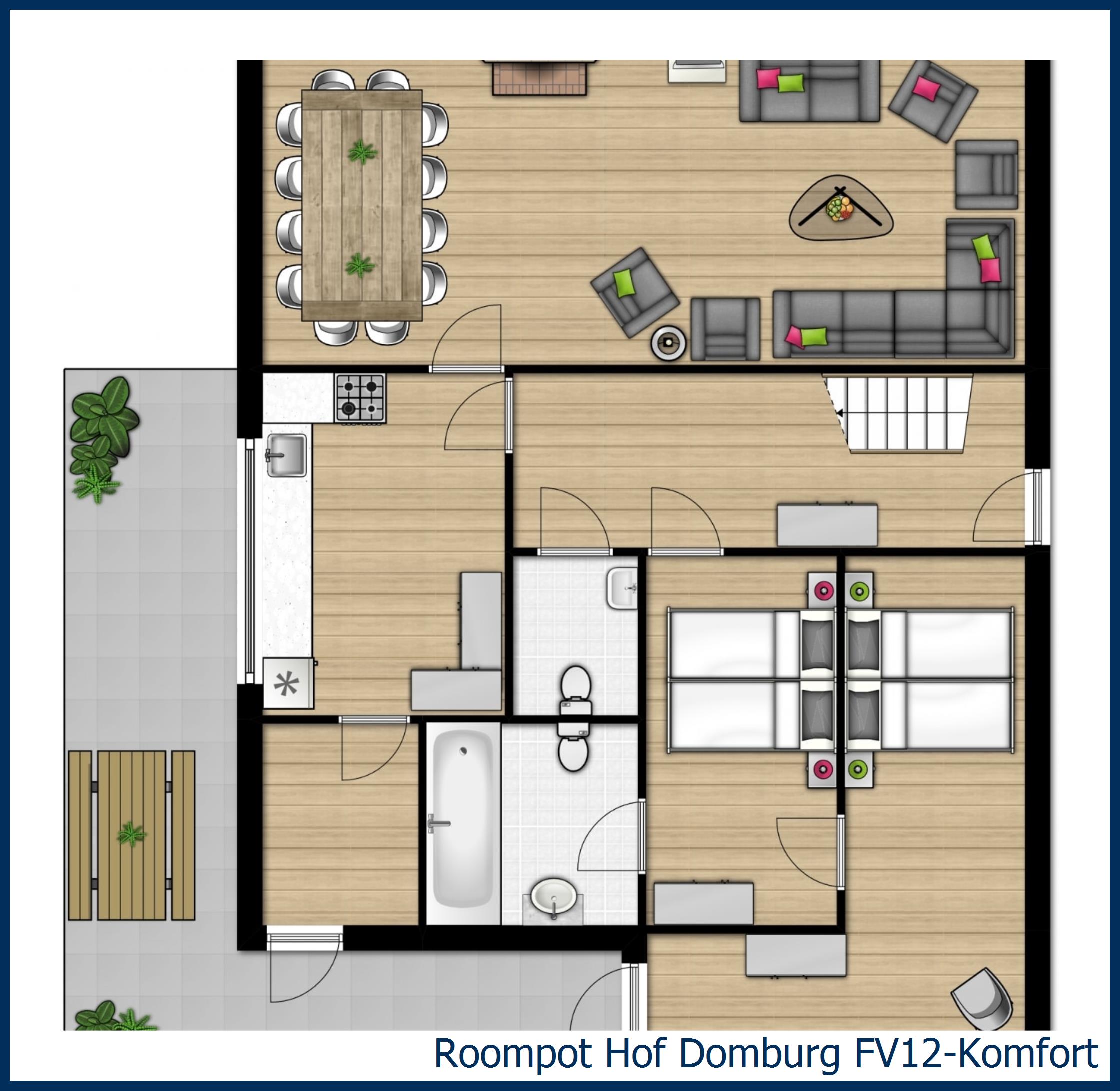 Bungalow FV12-Komfort in Hof Domburg