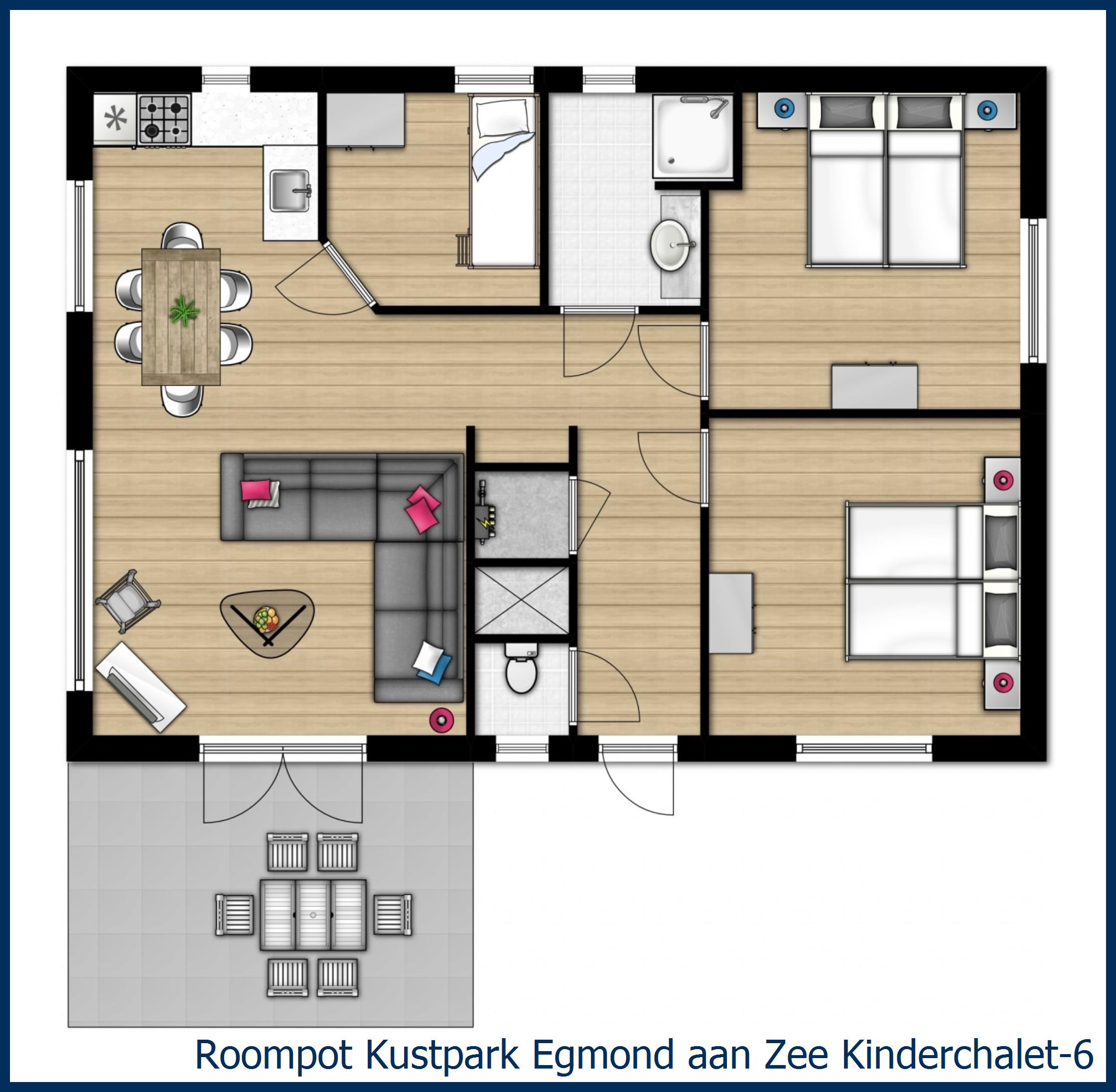 Chalet Kinder-6 in Kustpark Egmond aan Zee
