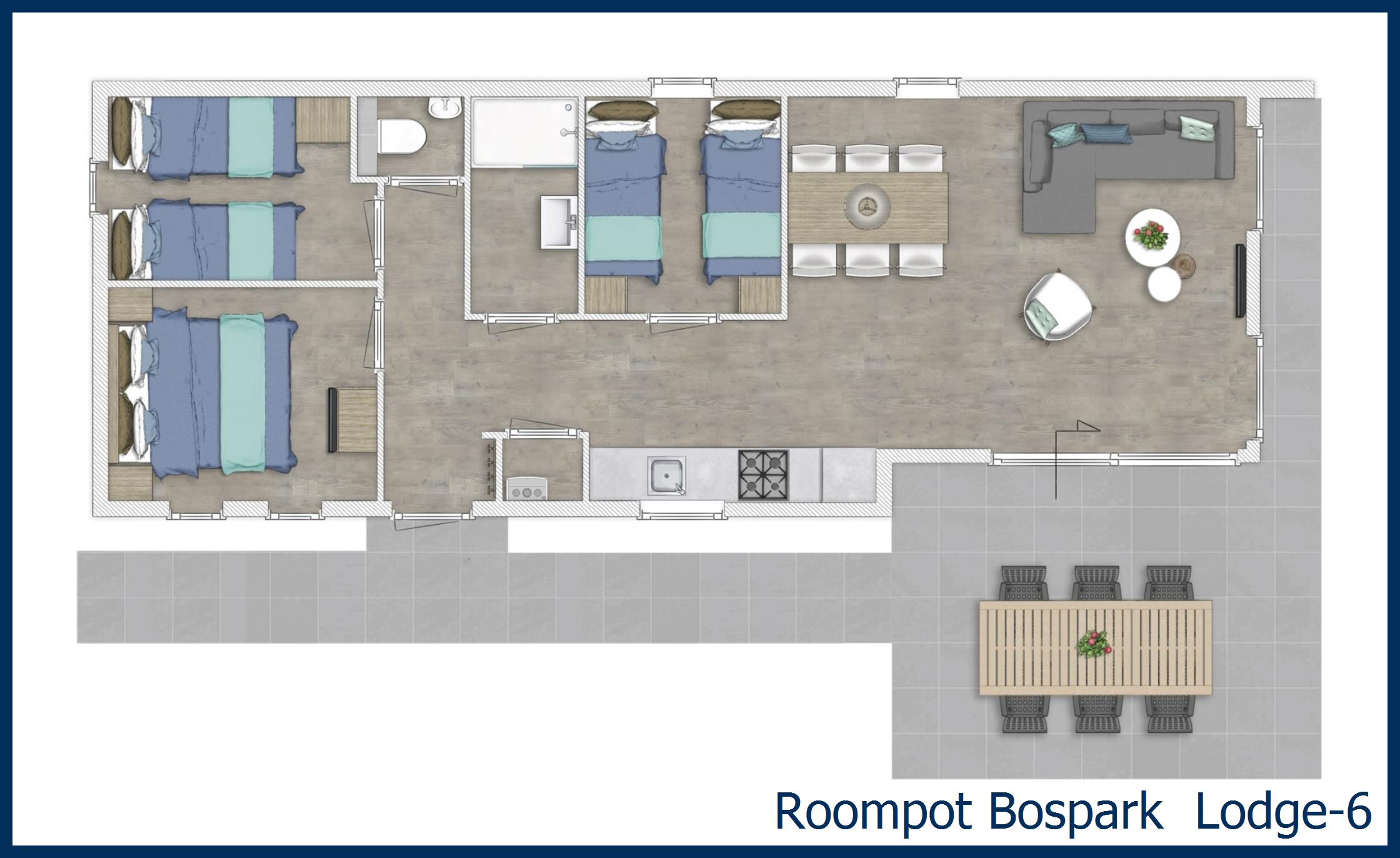 Lodge Lodge-6 in Bospark 't Wolfsven