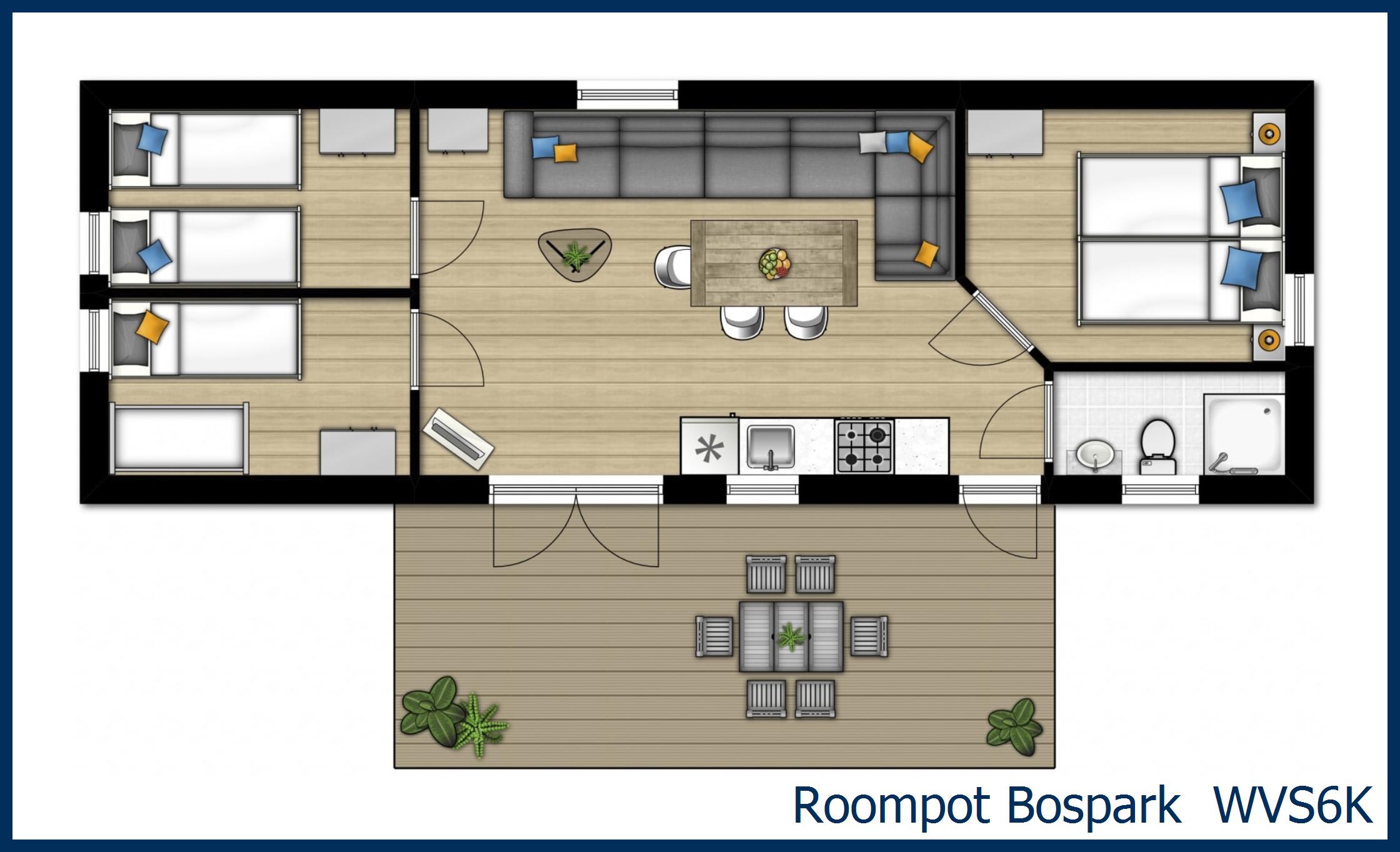 Chalet WVS6K in Bospark 't Wolfsven
