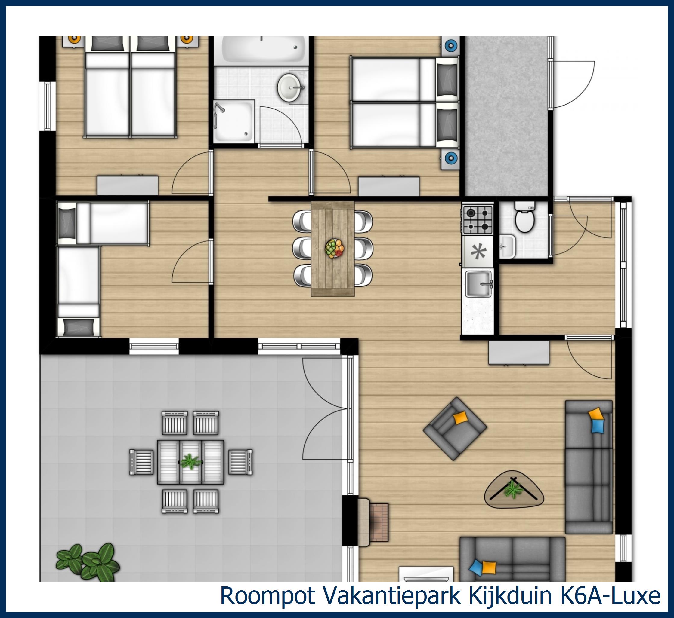 Bungalow K6A-Luxe in Kijkduin