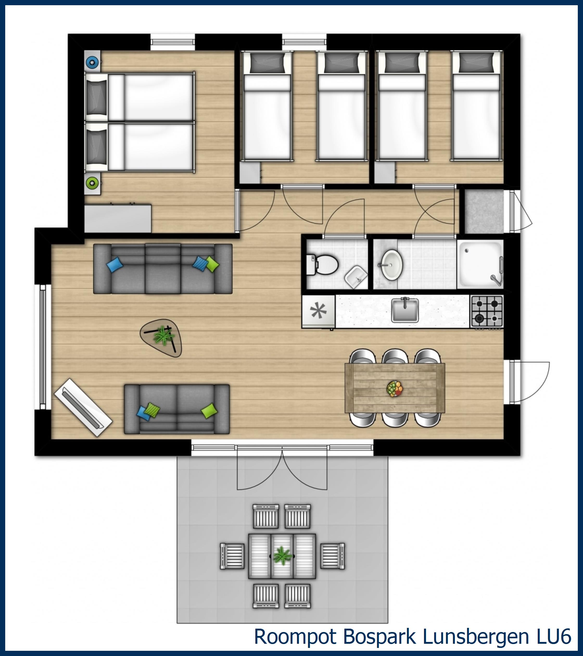 Chalet LU6 in Bospark Lunsbergen