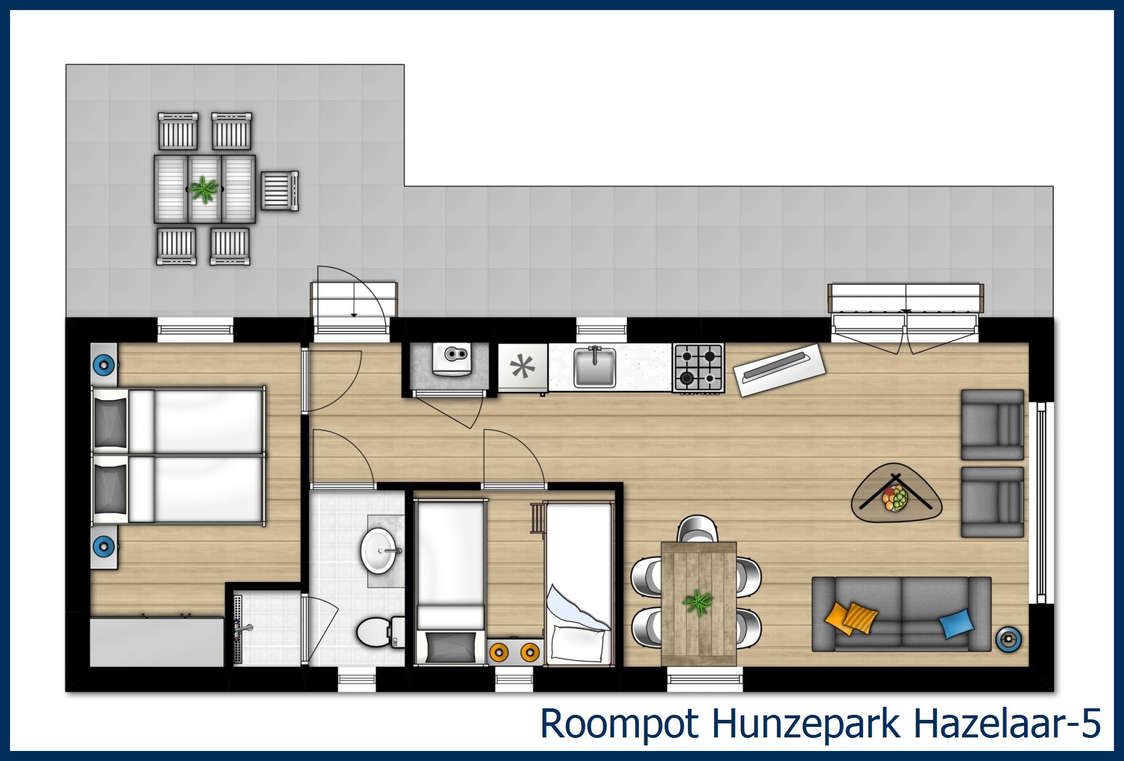 Chalet Hazelaar-5 in Hunzepark