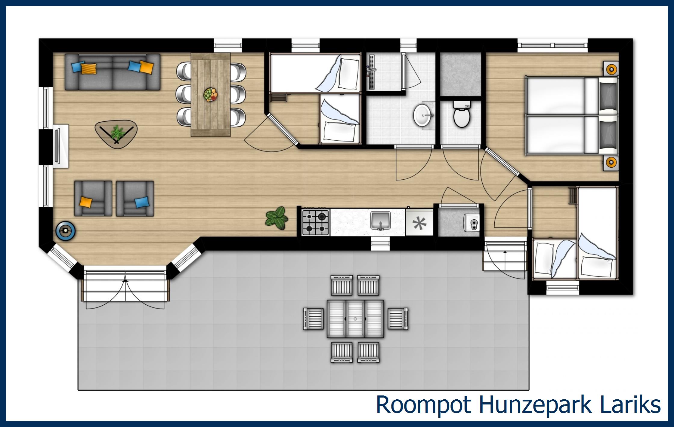Chalet Lariks in Hunzepark